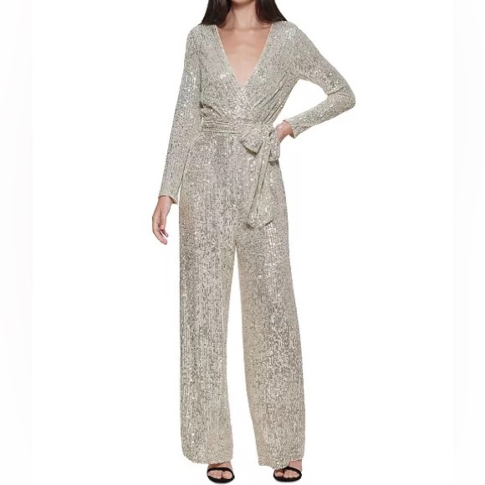 Eliza J sequin jumpsuit!